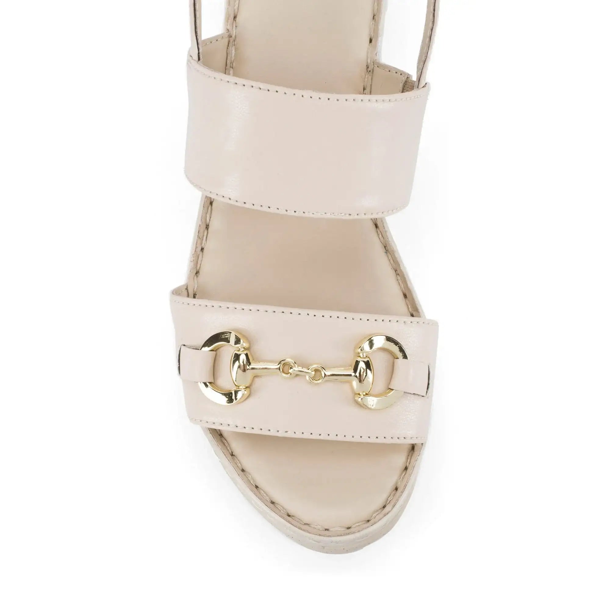 Lopez Tyra Comfort Off-White Heels - Lino Perros