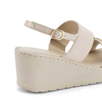 Lopez Tyra Comfort Off-White Heels - Lino Perros