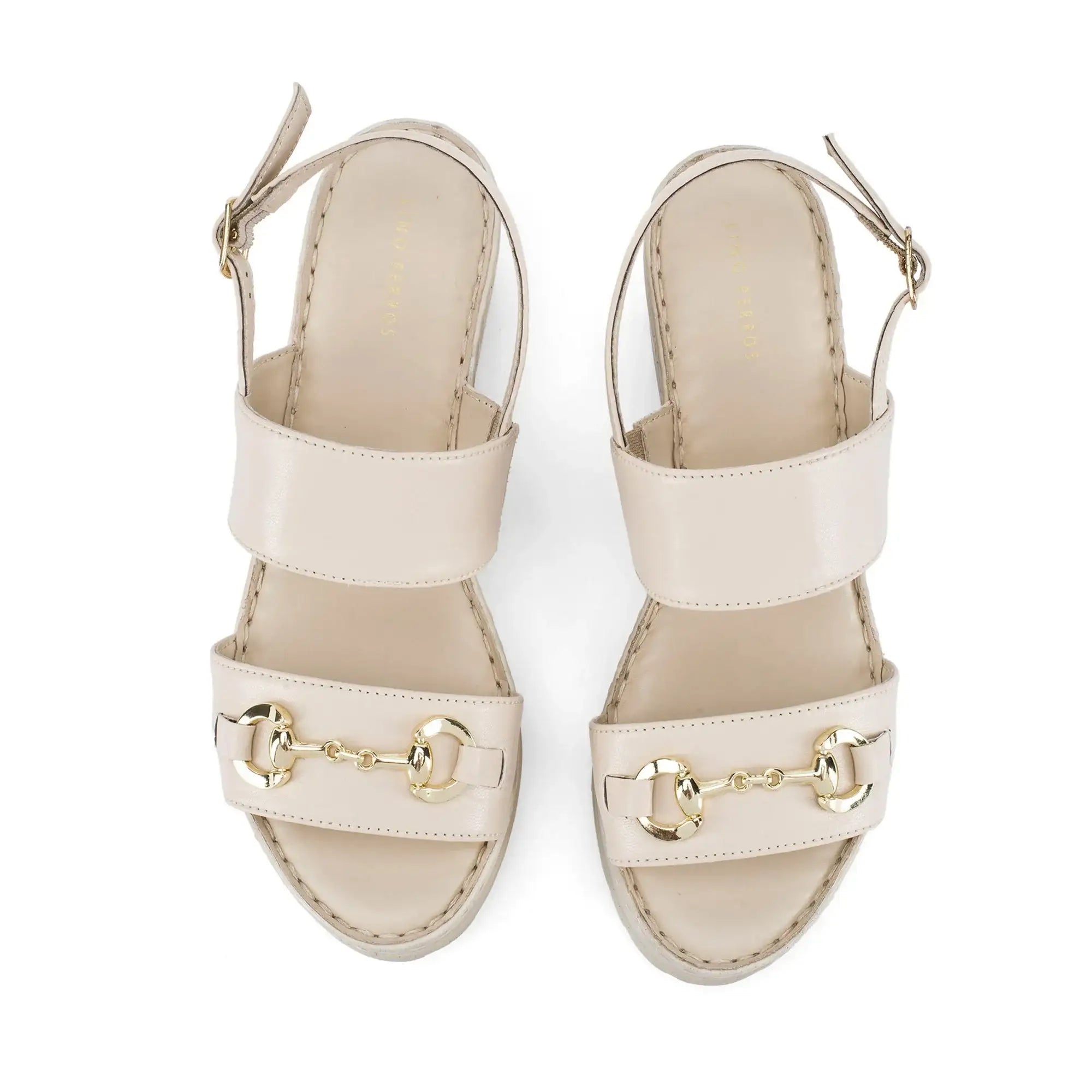 Lopez Tyra Comfort Off-White Heels - Lino Perros
