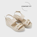 Lopez Tyra Comfort Off-White Heels - Lino Perros