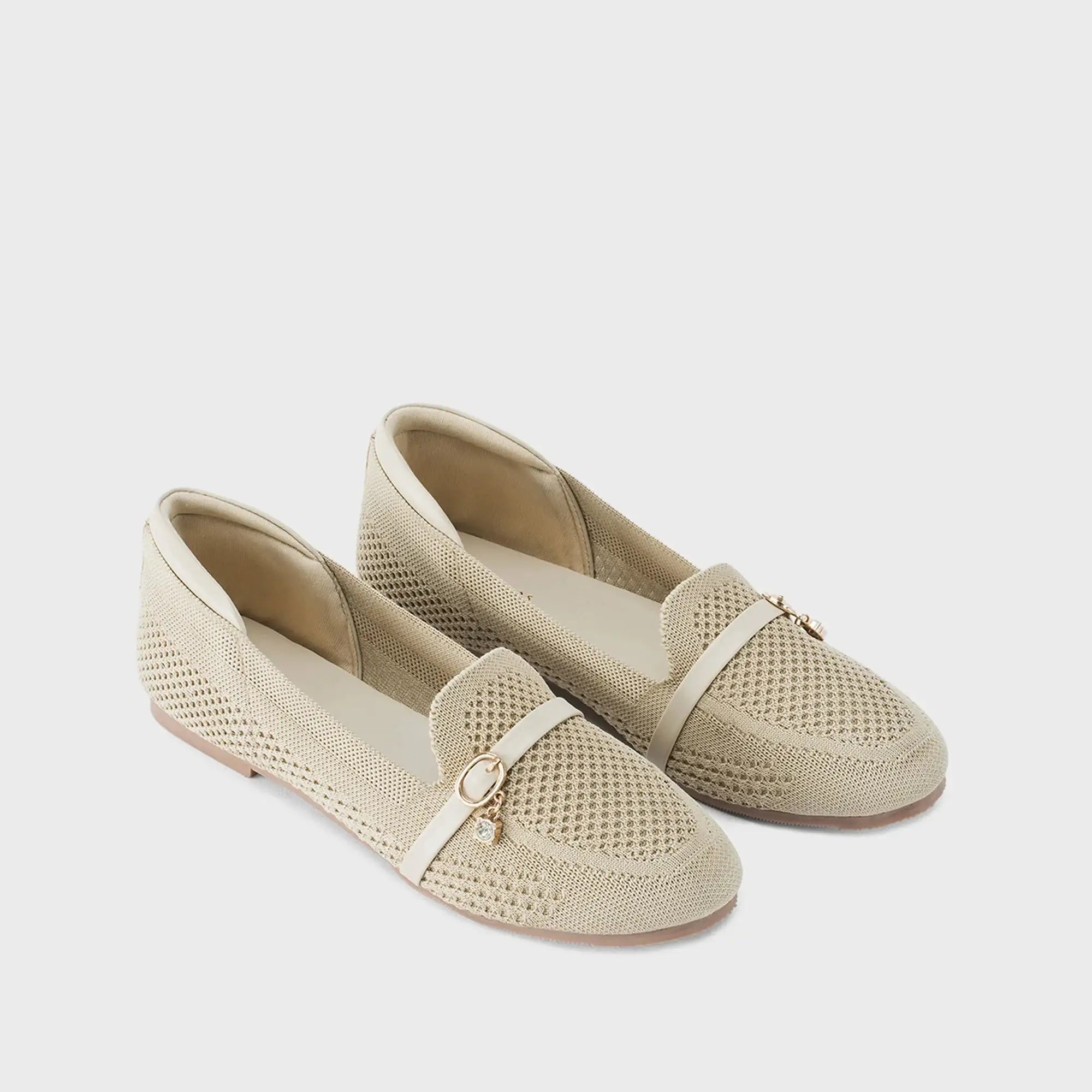 Hepburb Vera Beige Loafers - Lino Perros