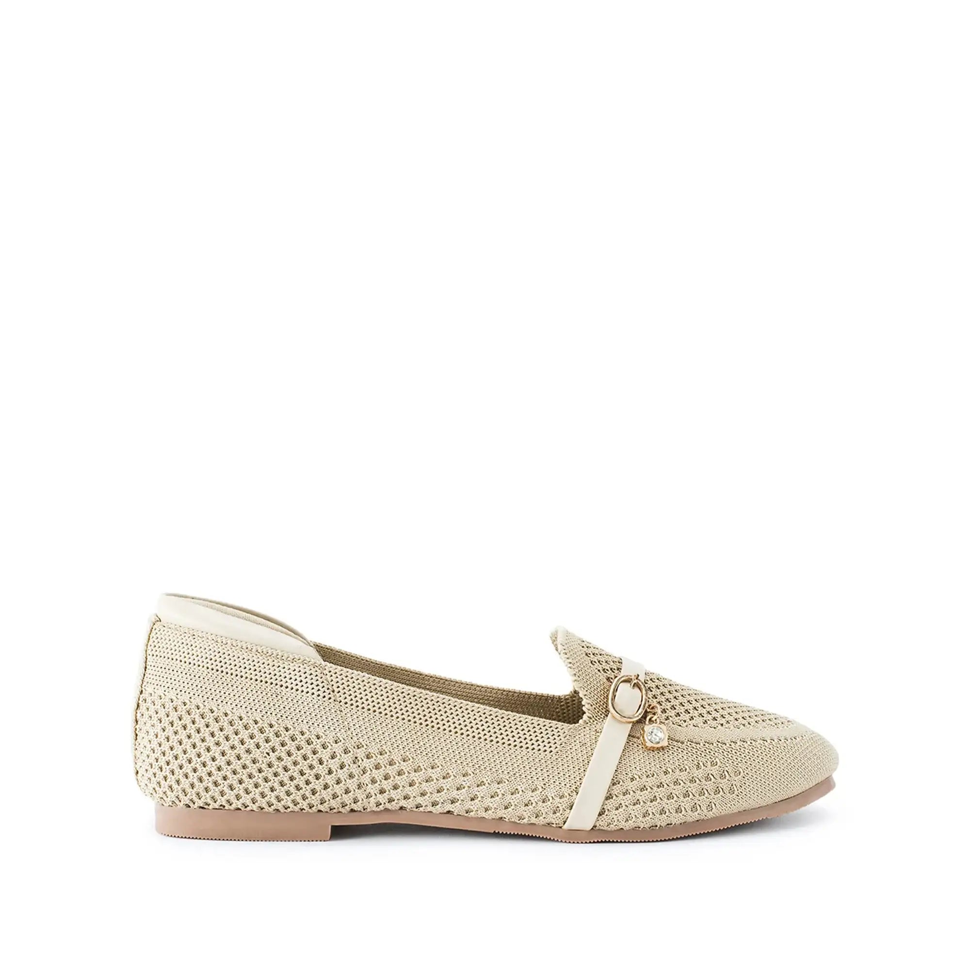 Hepburb Vera Beige Loafers - Lino Perros