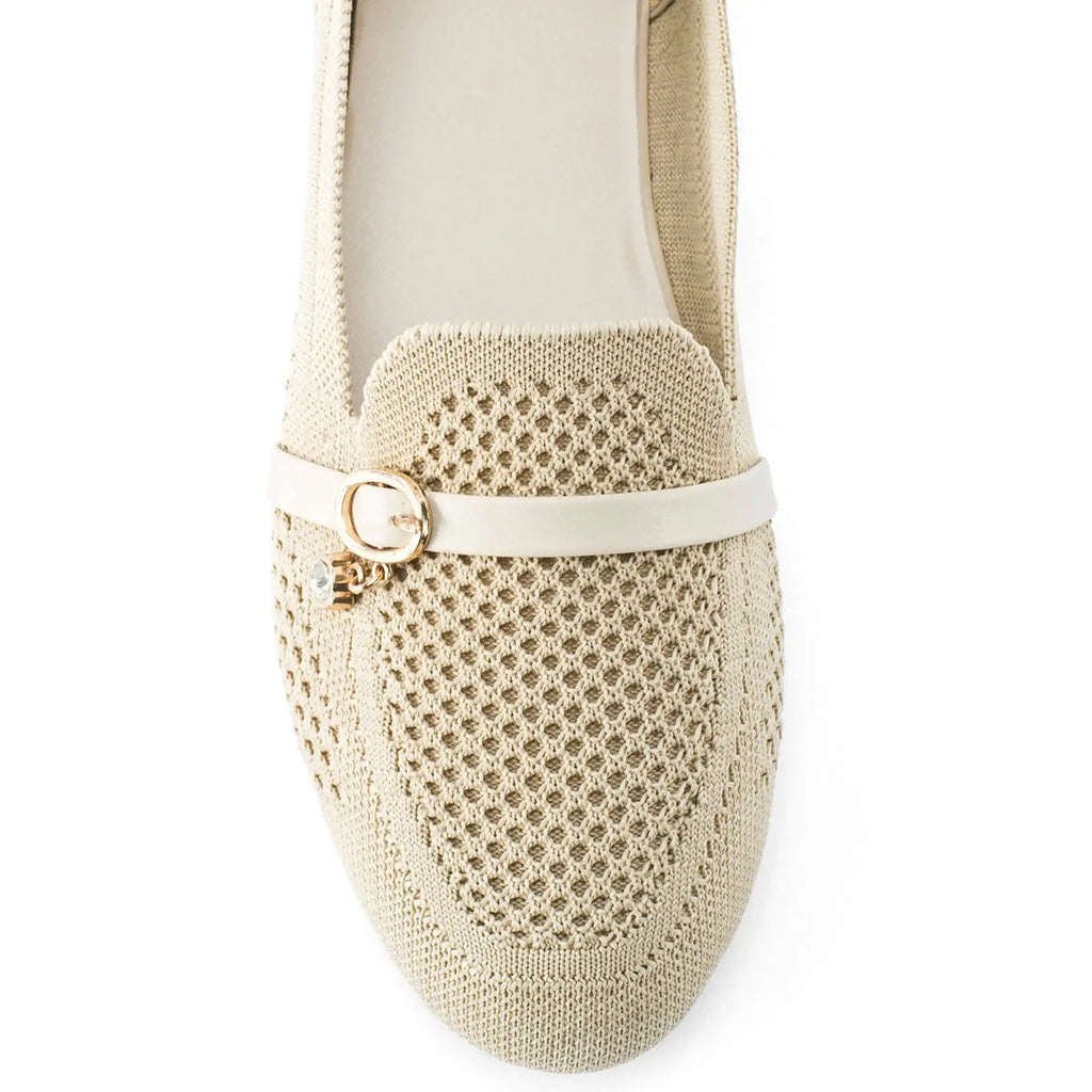Hepburb Vera Beige Loafers - Lino Perros