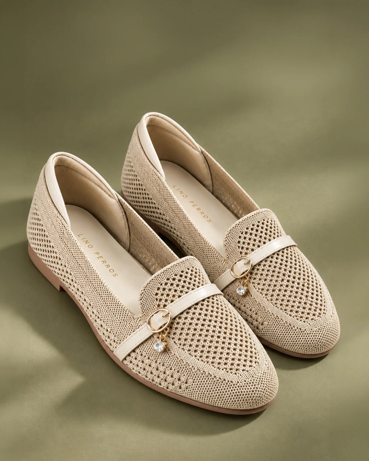 Hepburb Vera Beige Loafers - Lino Perros
