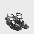 Lopez Poise Black Wedges - Lino Perros