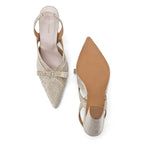 Gabbana Muse Beige Heels - Lino Perros