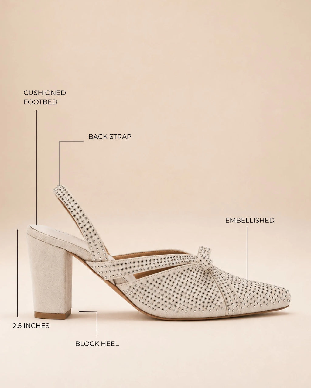 Gabbana Muse Beige Heels - Lino Perros