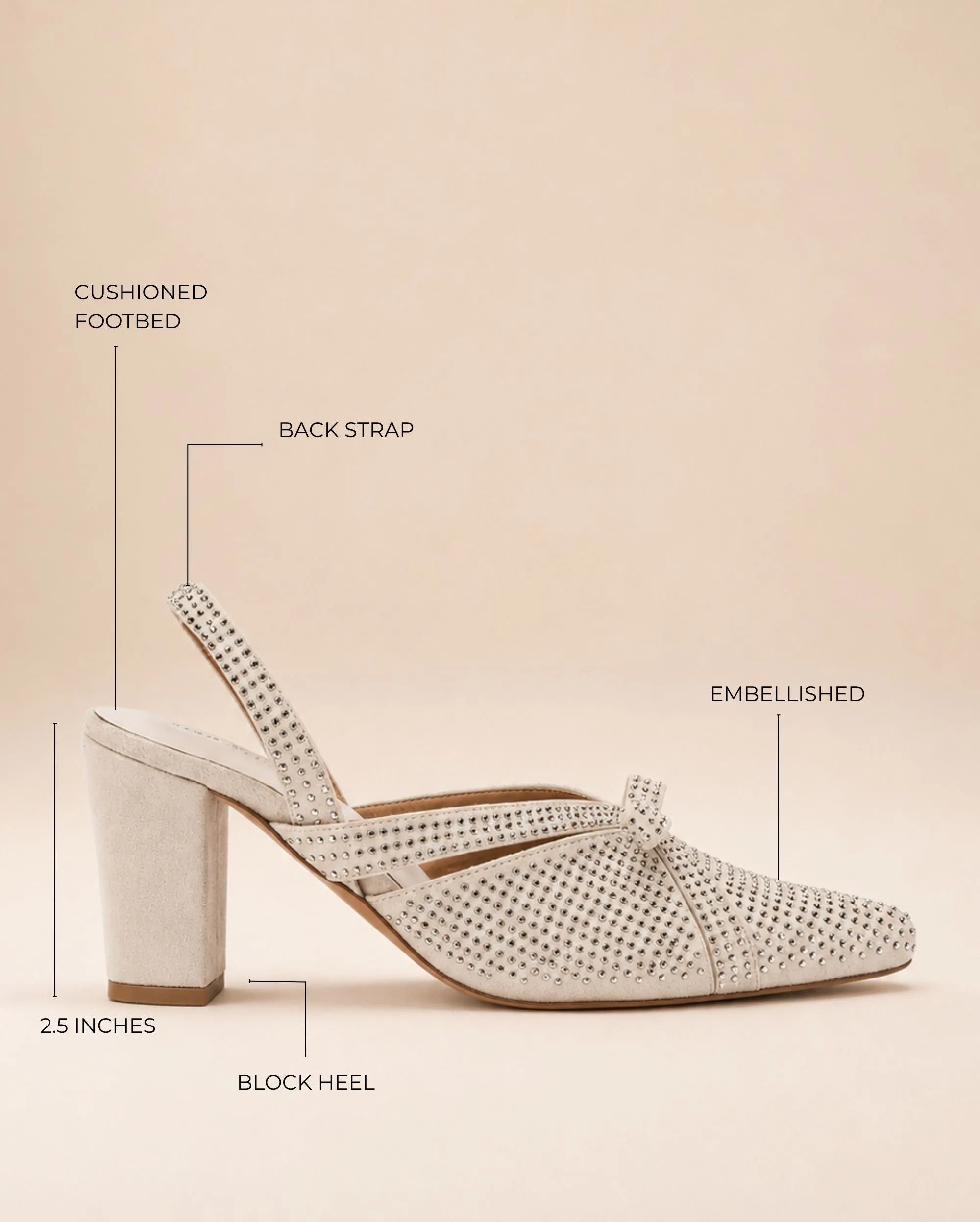 Gabbana Muse Beige Heels - Lino Perros