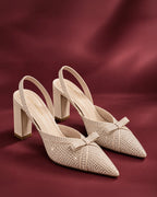 Gabbana Muse Beige Heels - Lino Perros