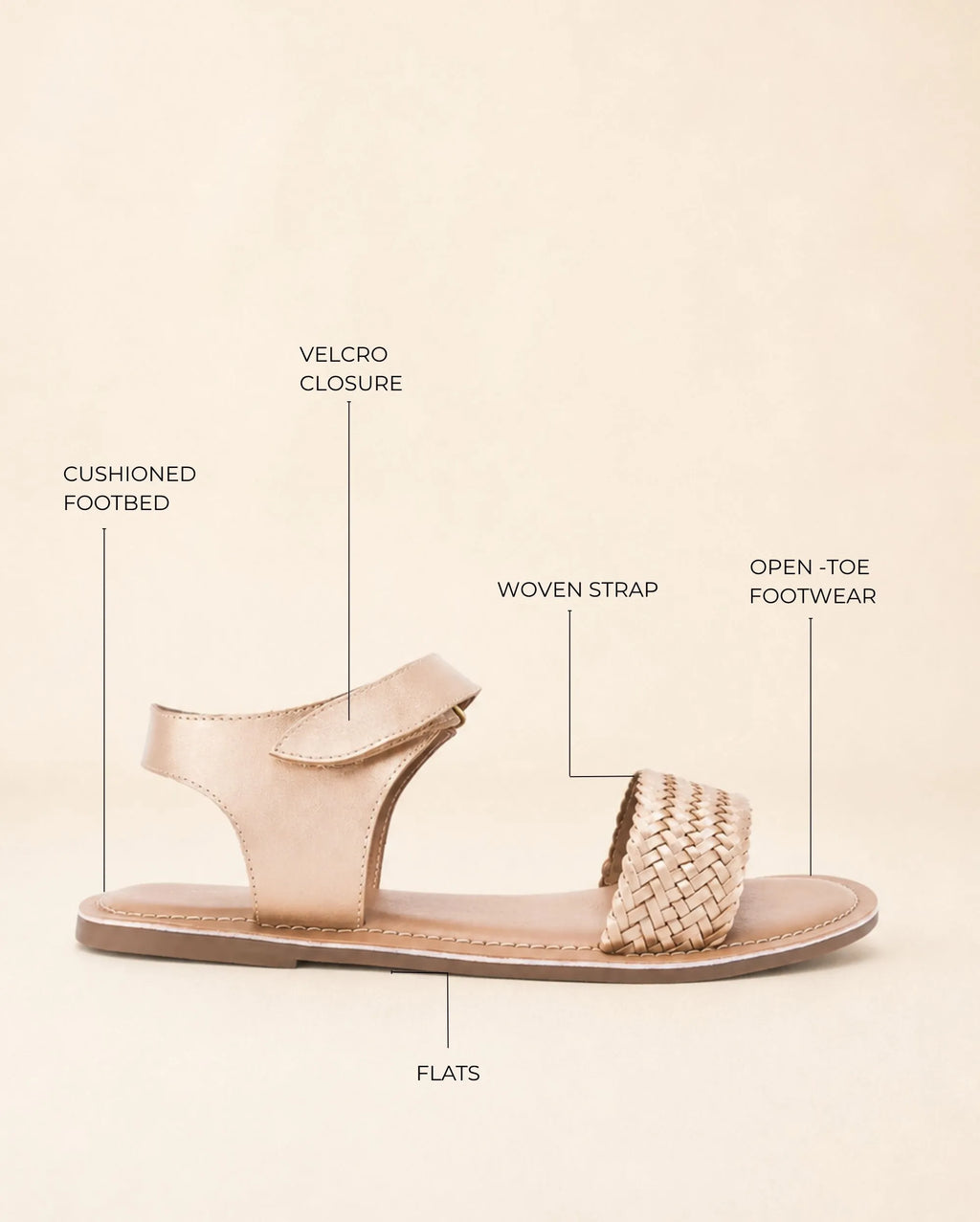 Mary Sia Gold Flats - Lino Perros