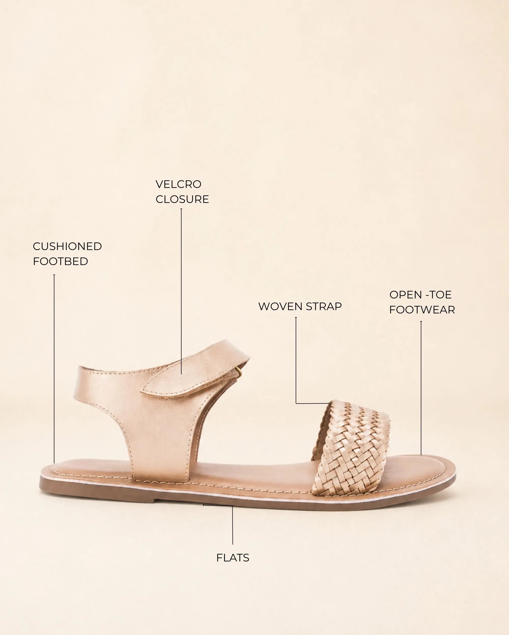 Mary Sia Gold Flats - Lino Perros