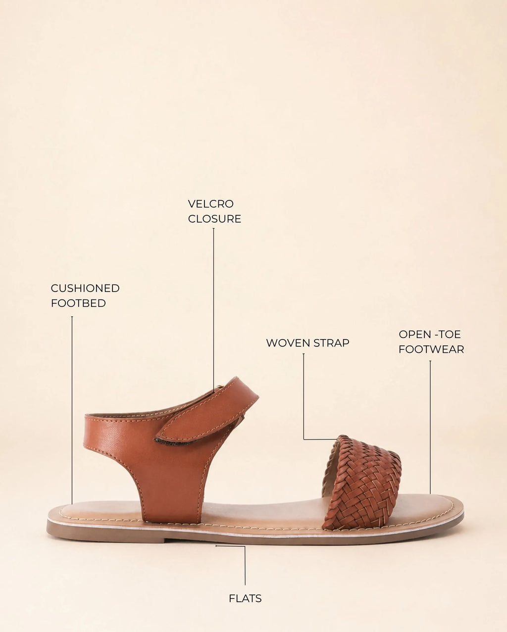 Mary Sia Tan Flats - Lino Perros