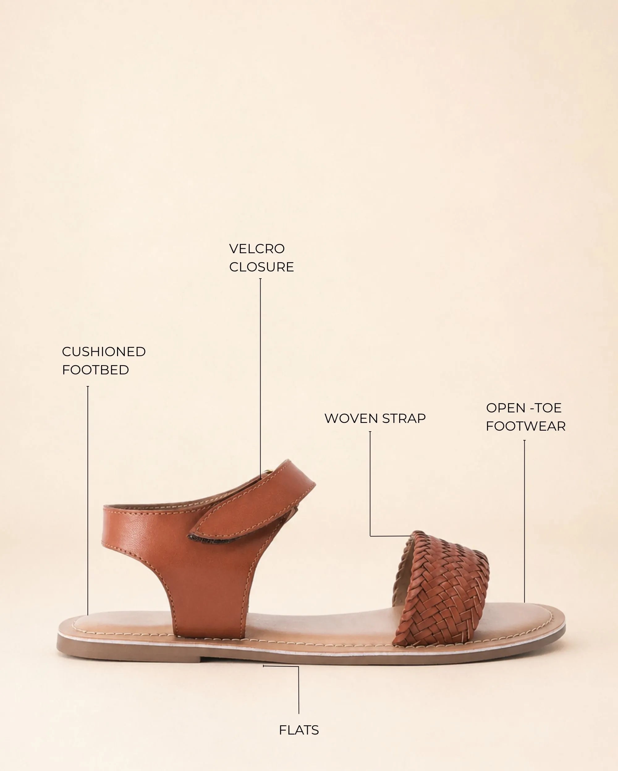 Mary Sia Tan Flats - Lino Perros