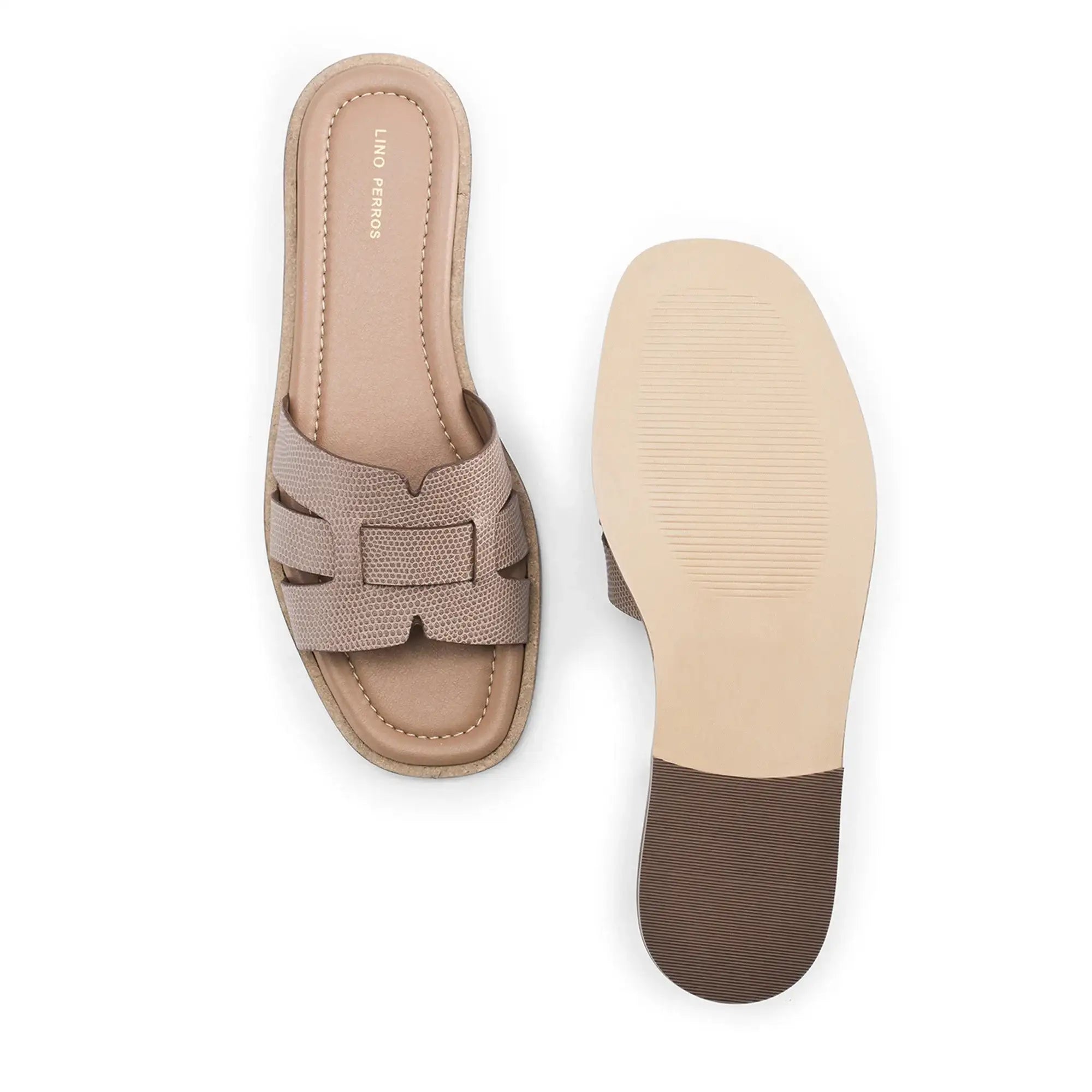 Mary Elara Beige Flats - Lino Perros