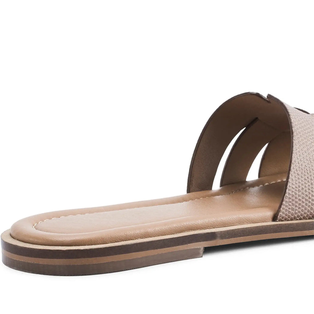 Mary Elara Beige Flats - Lino Perros
