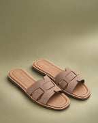 Mary Elara Beige Flats - Lino Perros