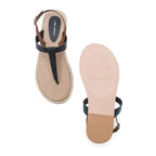 Victoria Lumi Black Flats - Lino Perros