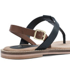 Victoria Lumi Black Flats - Lino Perros