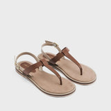Victoria Lumi Tan Flats