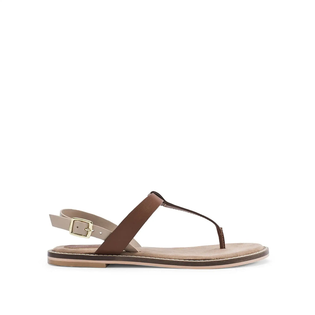 Victoria Lumi Tan Flats - Lino Perros