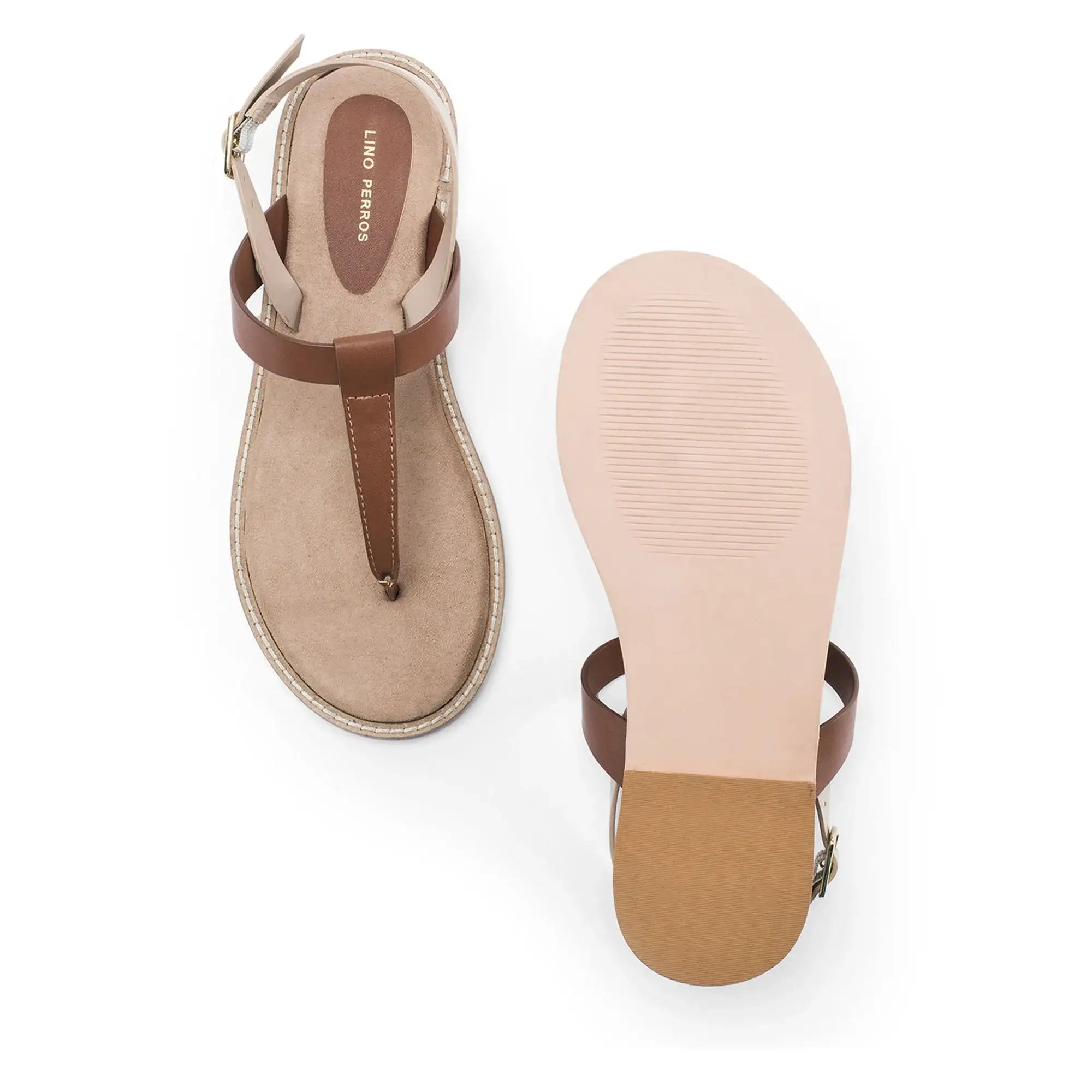 Victoria Lumi Tan Flats - Lino Perros