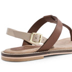Victoria Lumi Tan Flats - Lino Perros