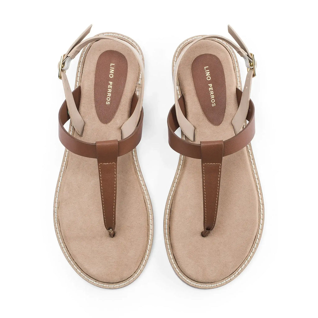 Victoria Lumi Tan Flats - Lino Perros