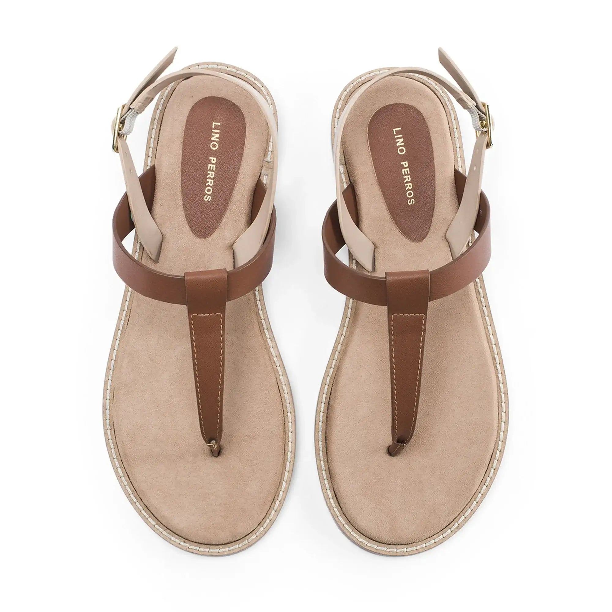 Victoria Lumi Tan Flats - Lino Perros