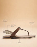 Victoria Lumi Tan Flats - Lino Perros