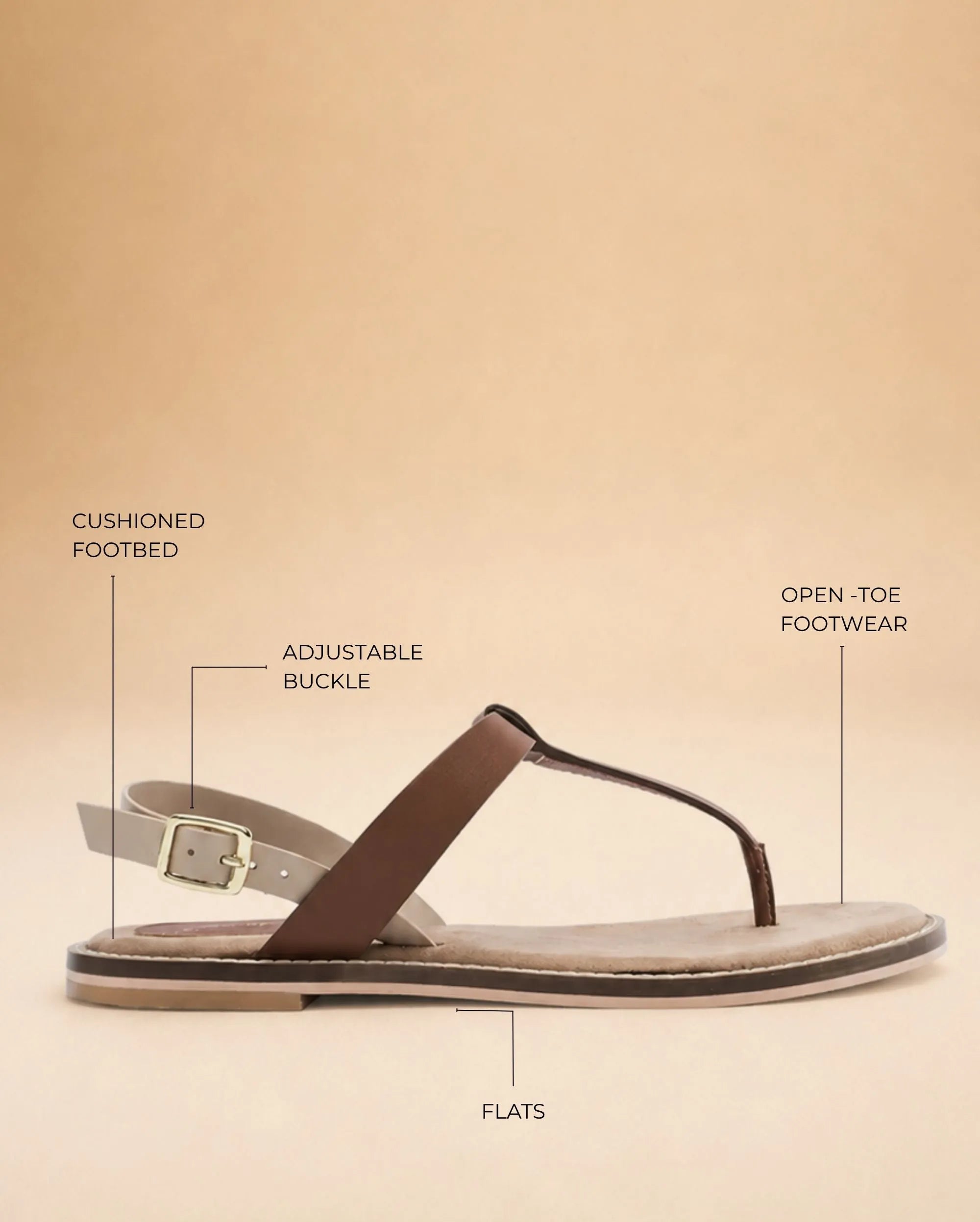 Victoria Lumi Tan Flats - Lino Perros