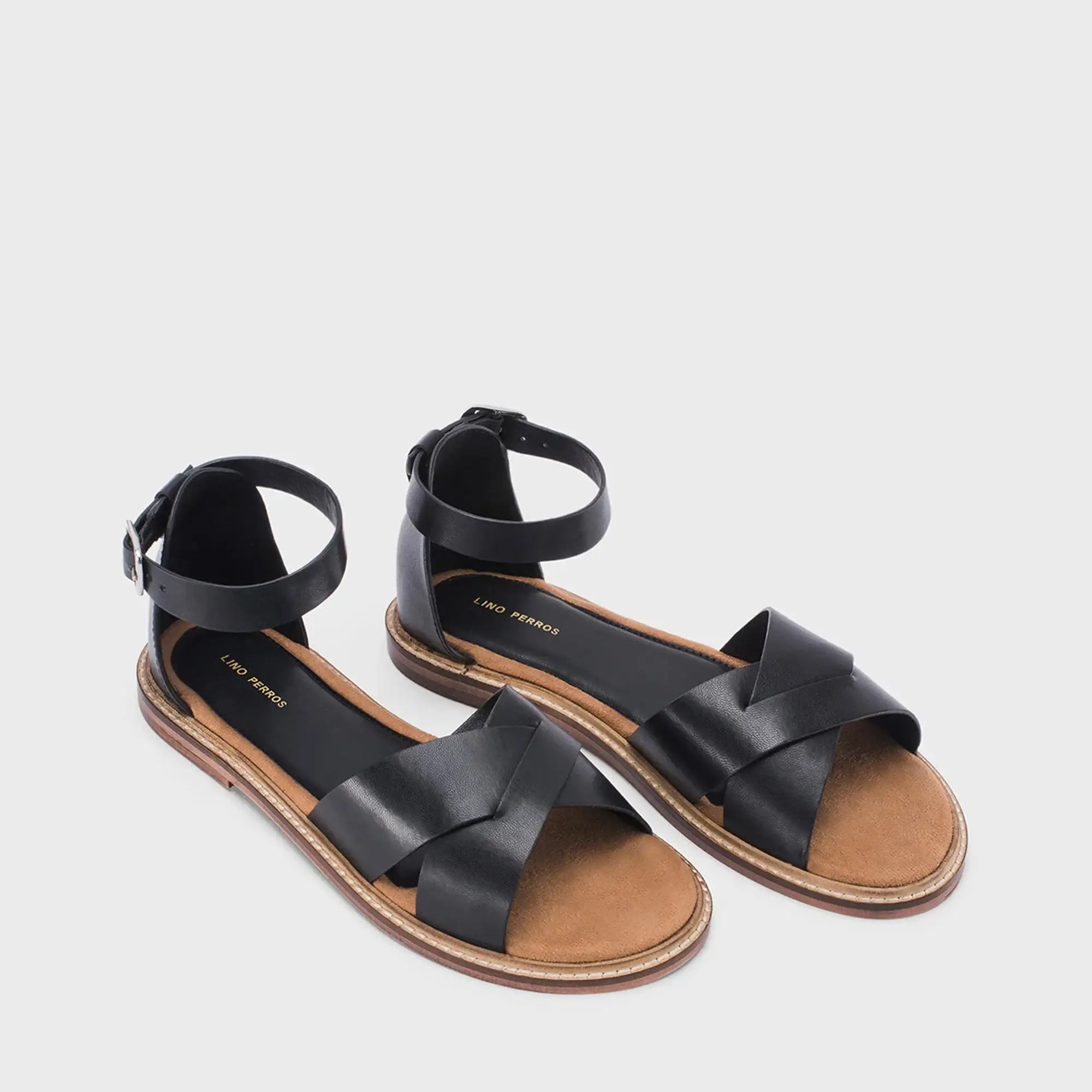 Victoria Amélie Black Flats - Lino Perros