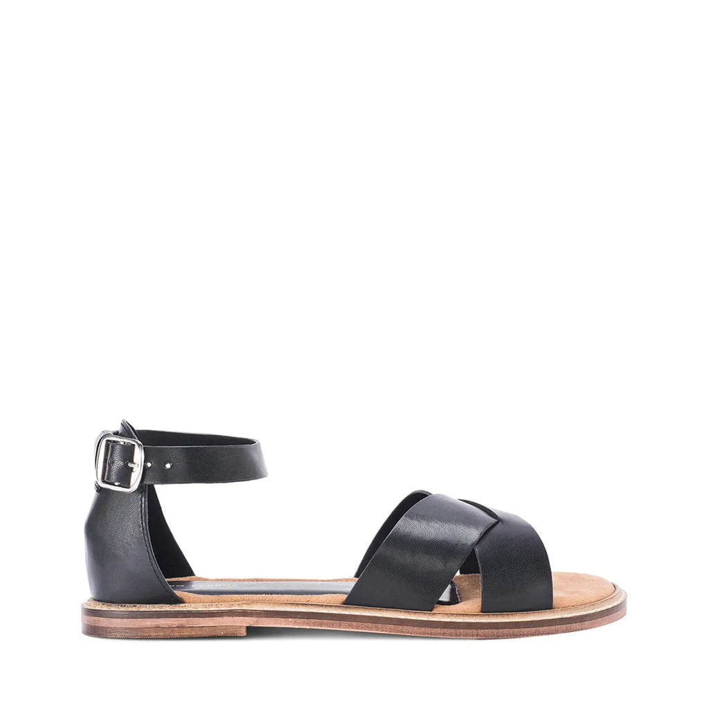 Victoria Amélie Black Flats - Lino Perros