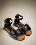 Victoria Amélie Black Flats - Lino Perros