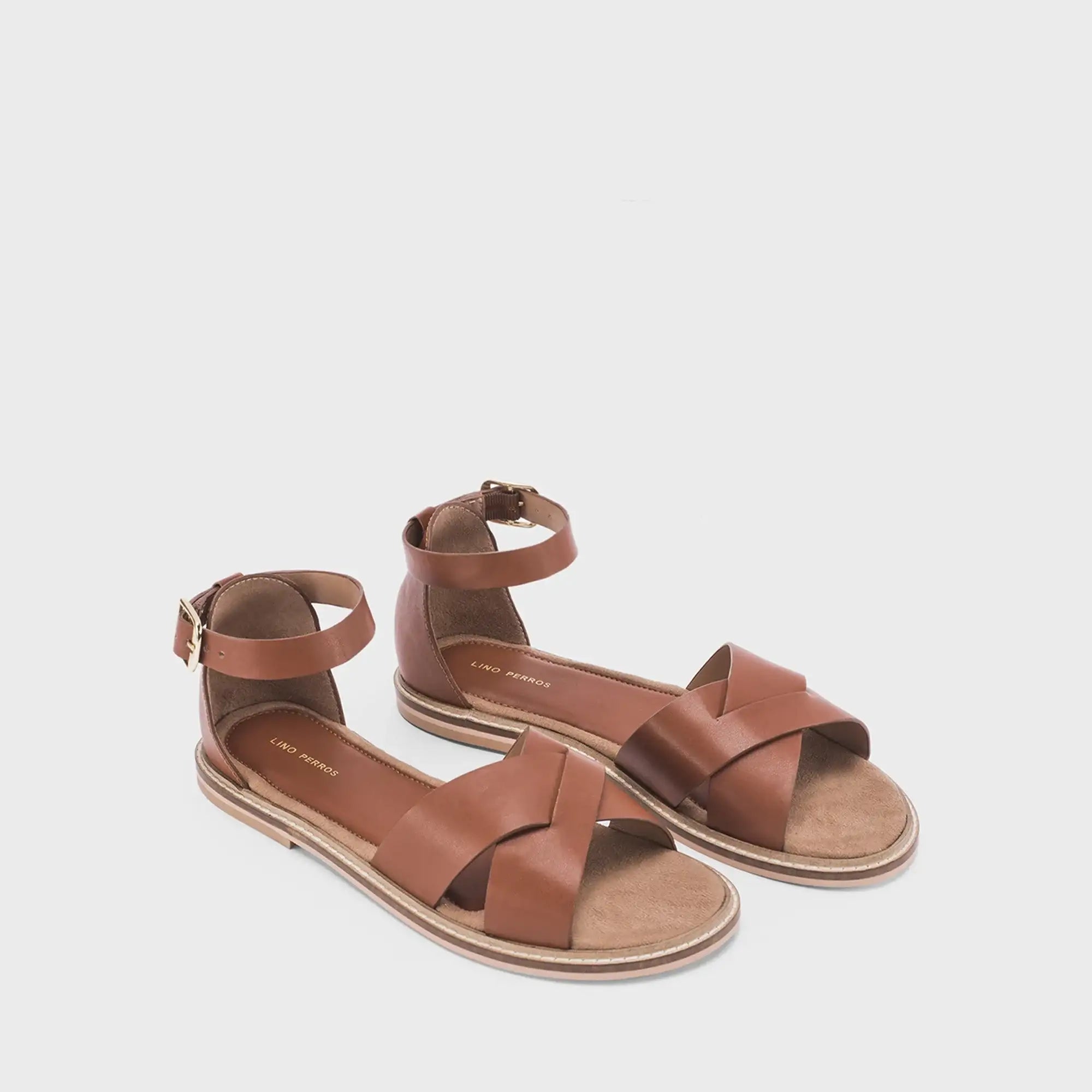 Victoria Amélie Tan Flats - Lino Perros