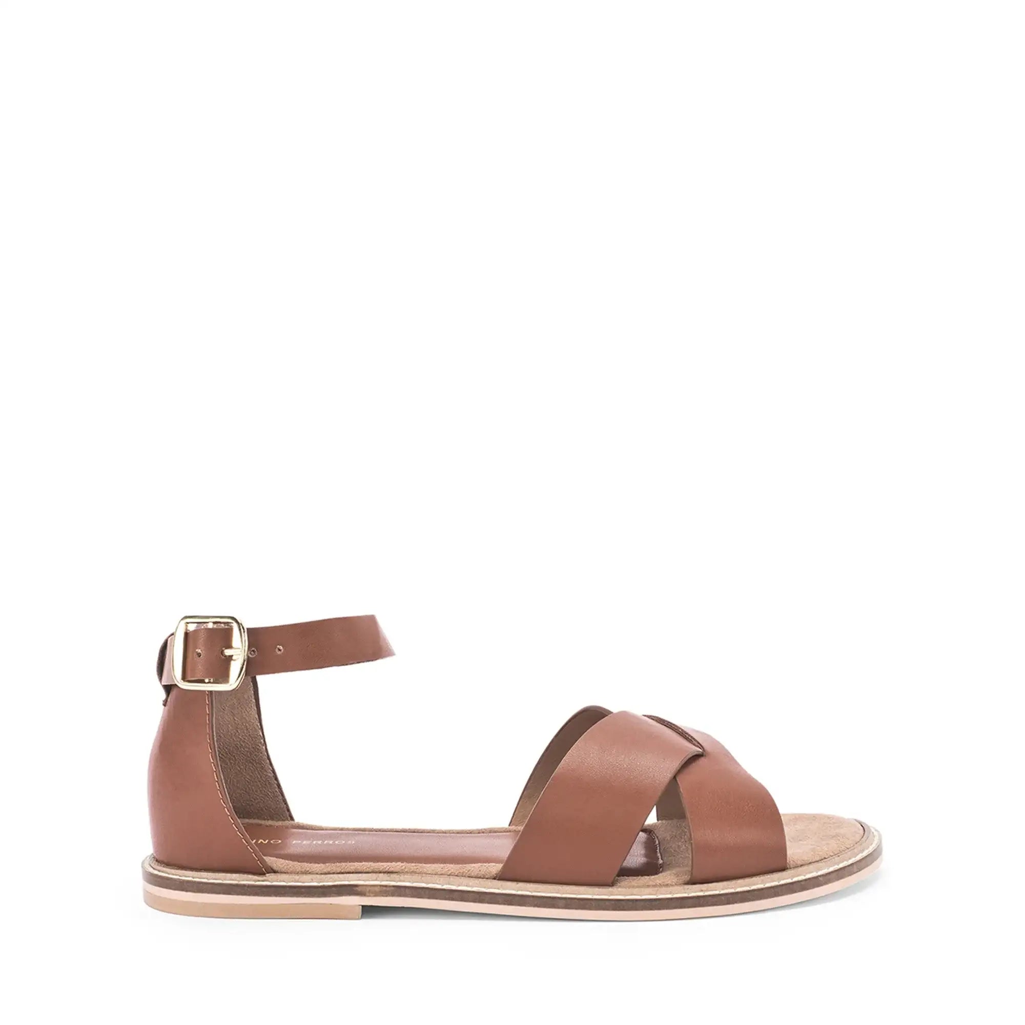 Victoria Amélie Tan Flats - Lino Perros