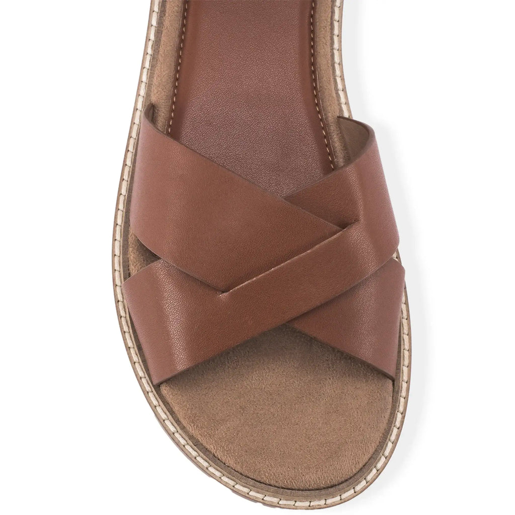 Victoria Amélie Tan Flats - Lino Perros