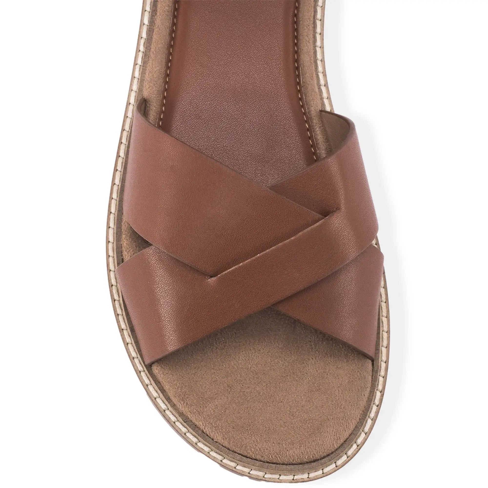 Victoria Amélie Tan Flats - Lino Perros