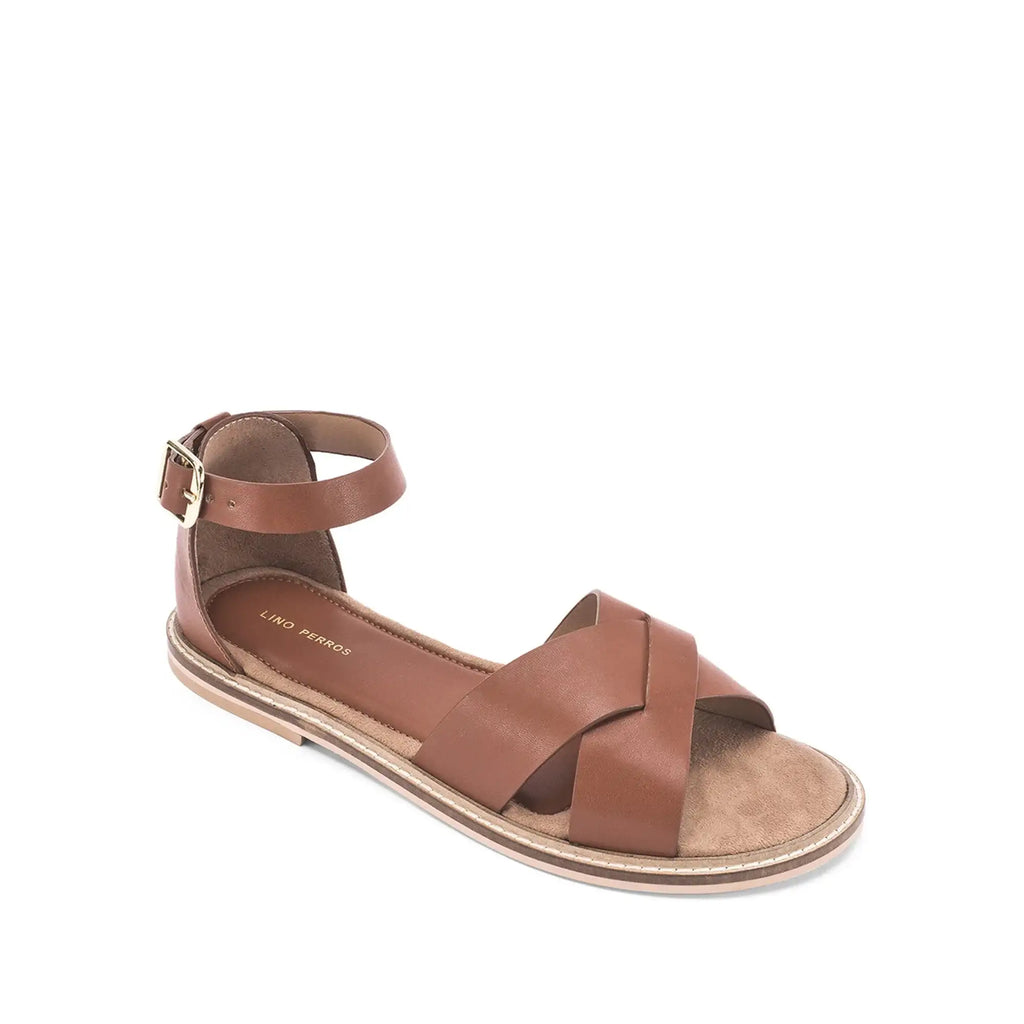 Victoria Amélie Tan Flats - Lino Perros