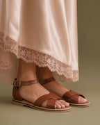 Victoria Amélie Tan Flats - Lino Perros