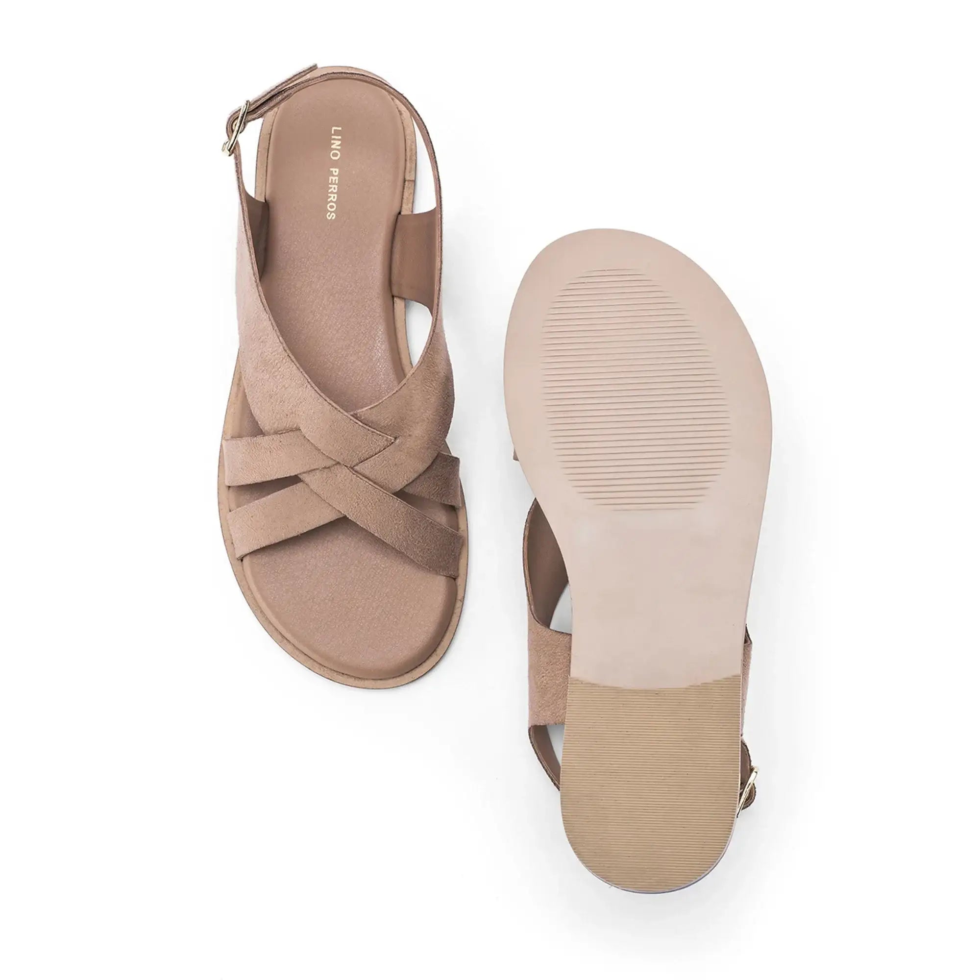 Harper Alba Beige Flats - Lino Perros