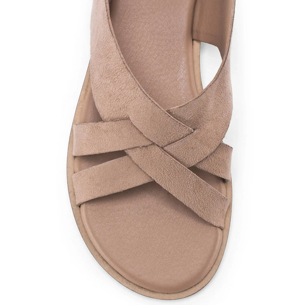 Harper Alba Beige Flats - Lino Perros