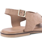 Harper Alba Beige Flats - Lino Perros