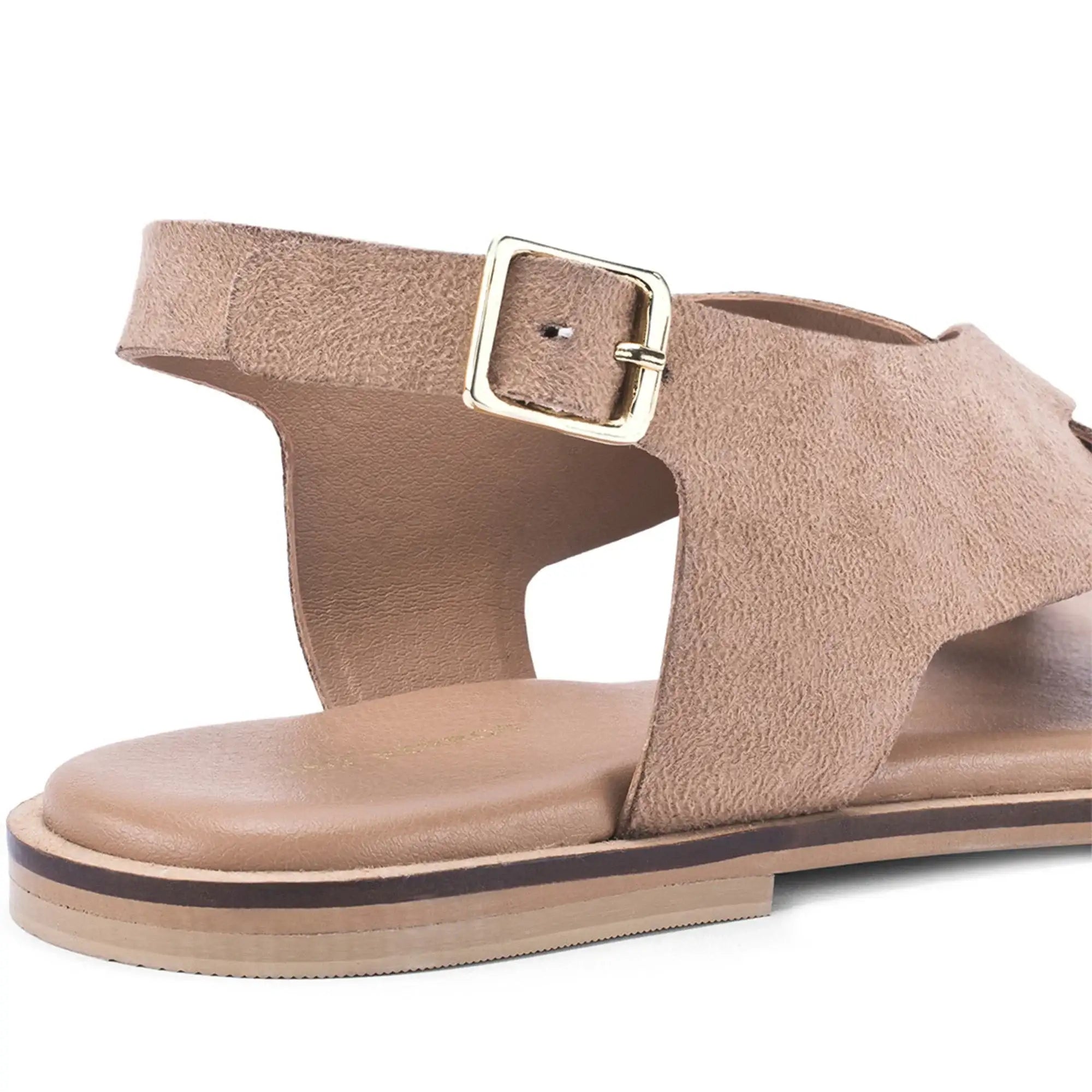 Harper Alba Beige Flats - Lino Perros