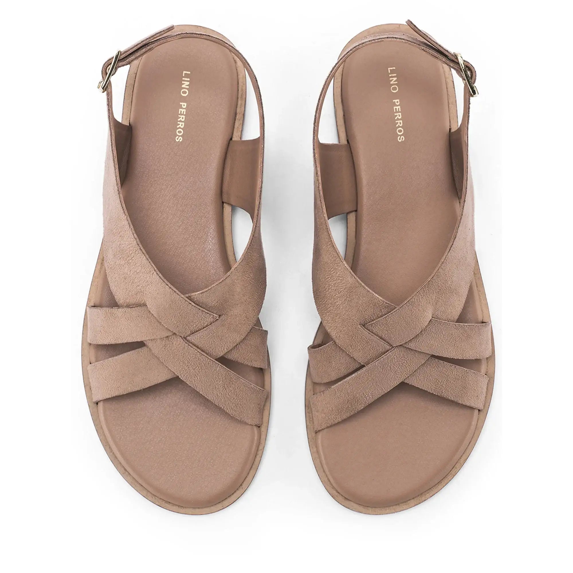 Harper Alba Beige Flats - Lino Perros