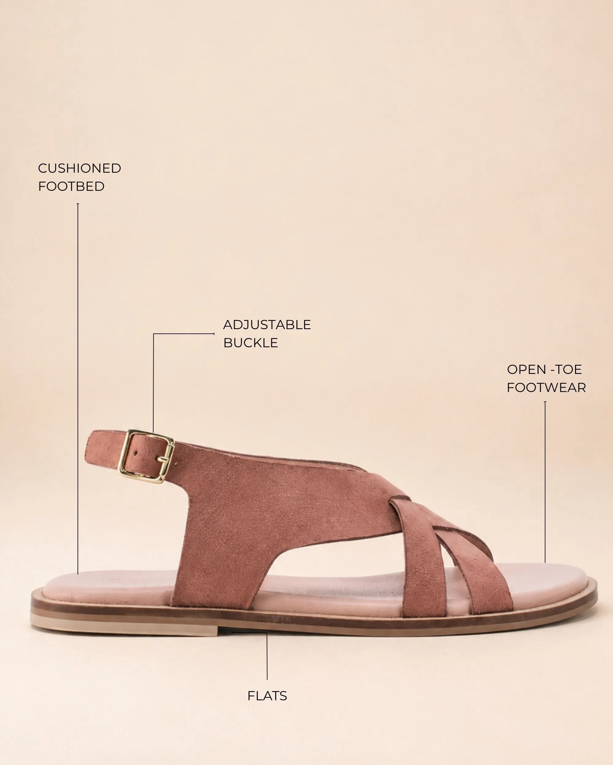 Harper Alba Pink Flats - Lino Perros