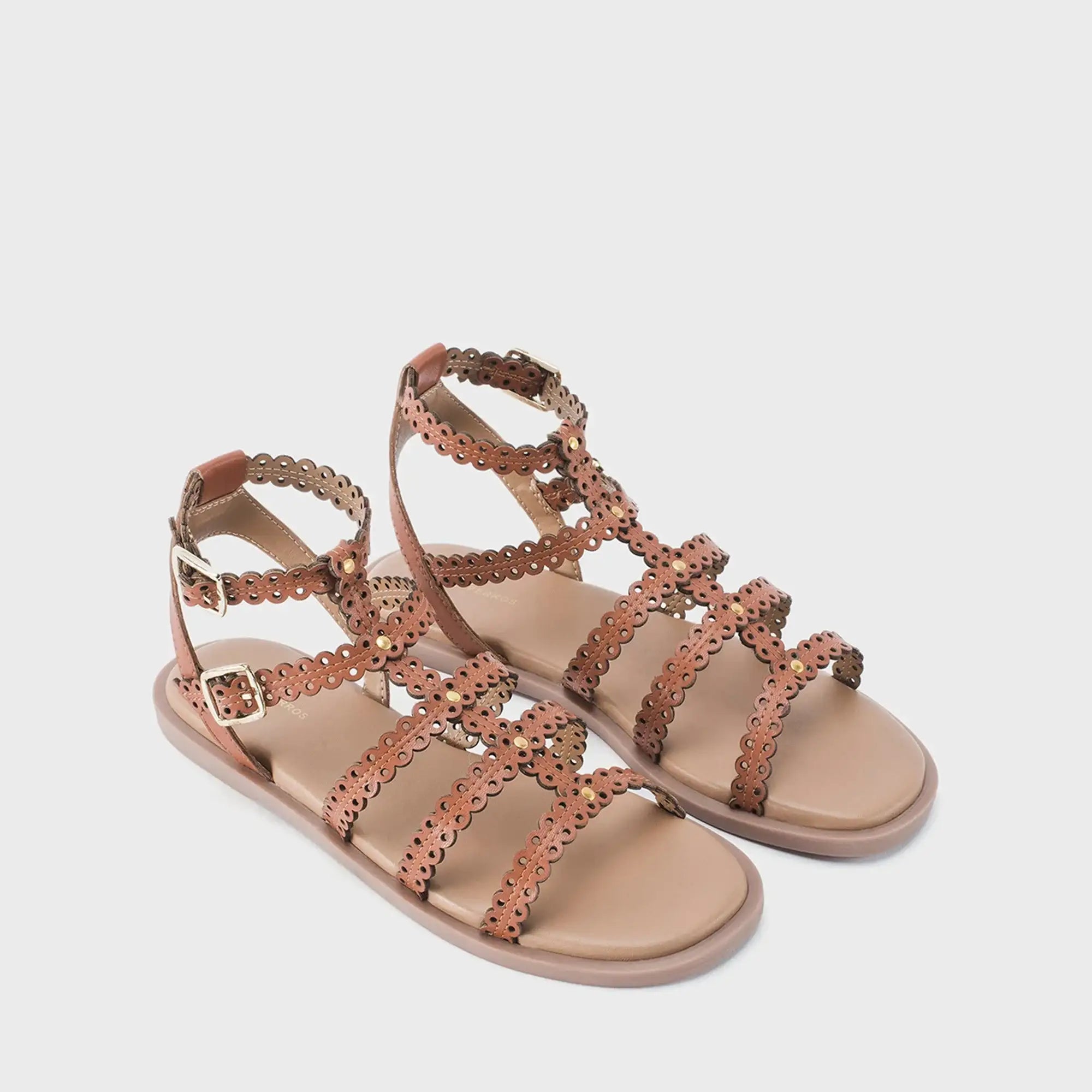 Harper Rue Tan Flats - Lino Perros