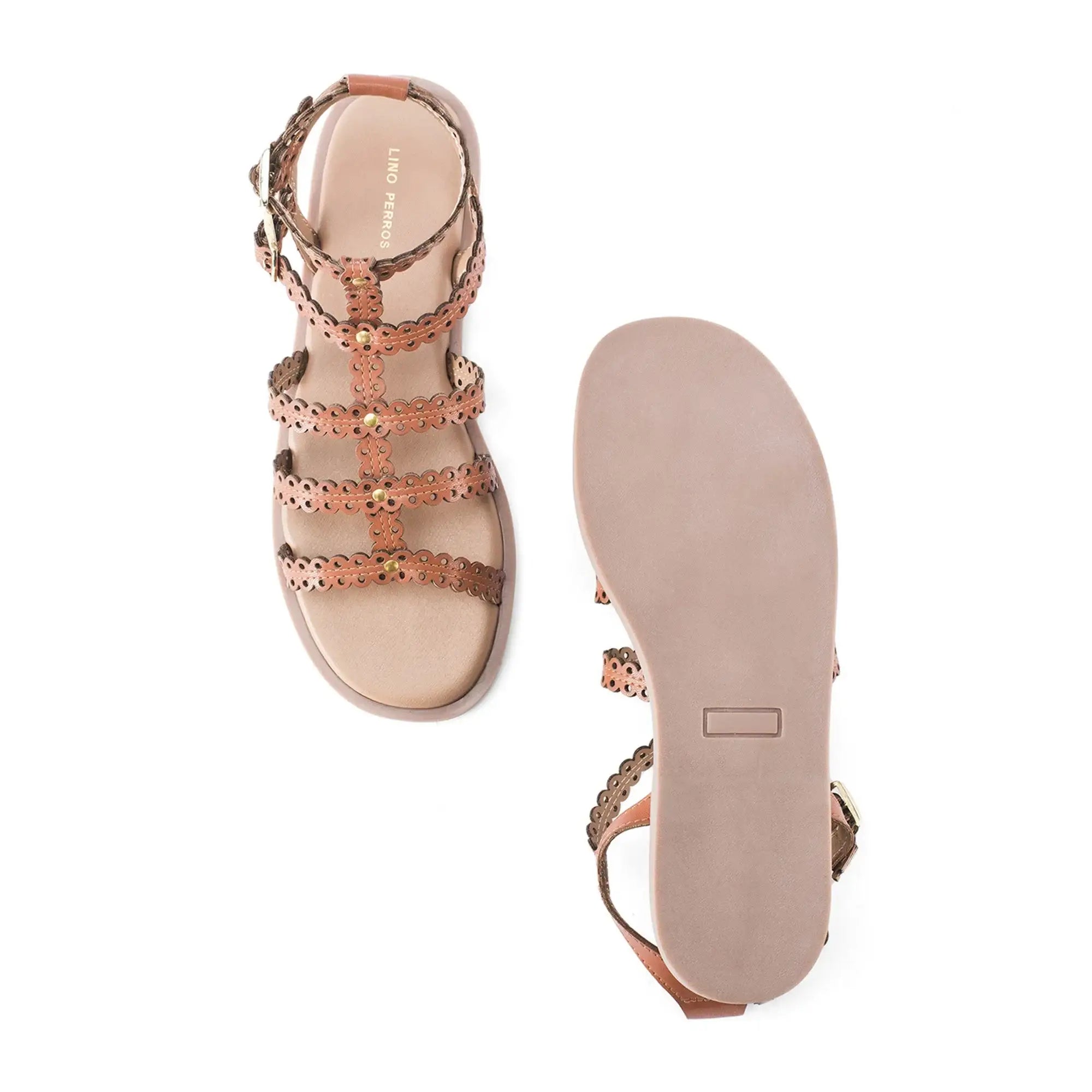 Harper Rue Tan Flats - Lino Perros