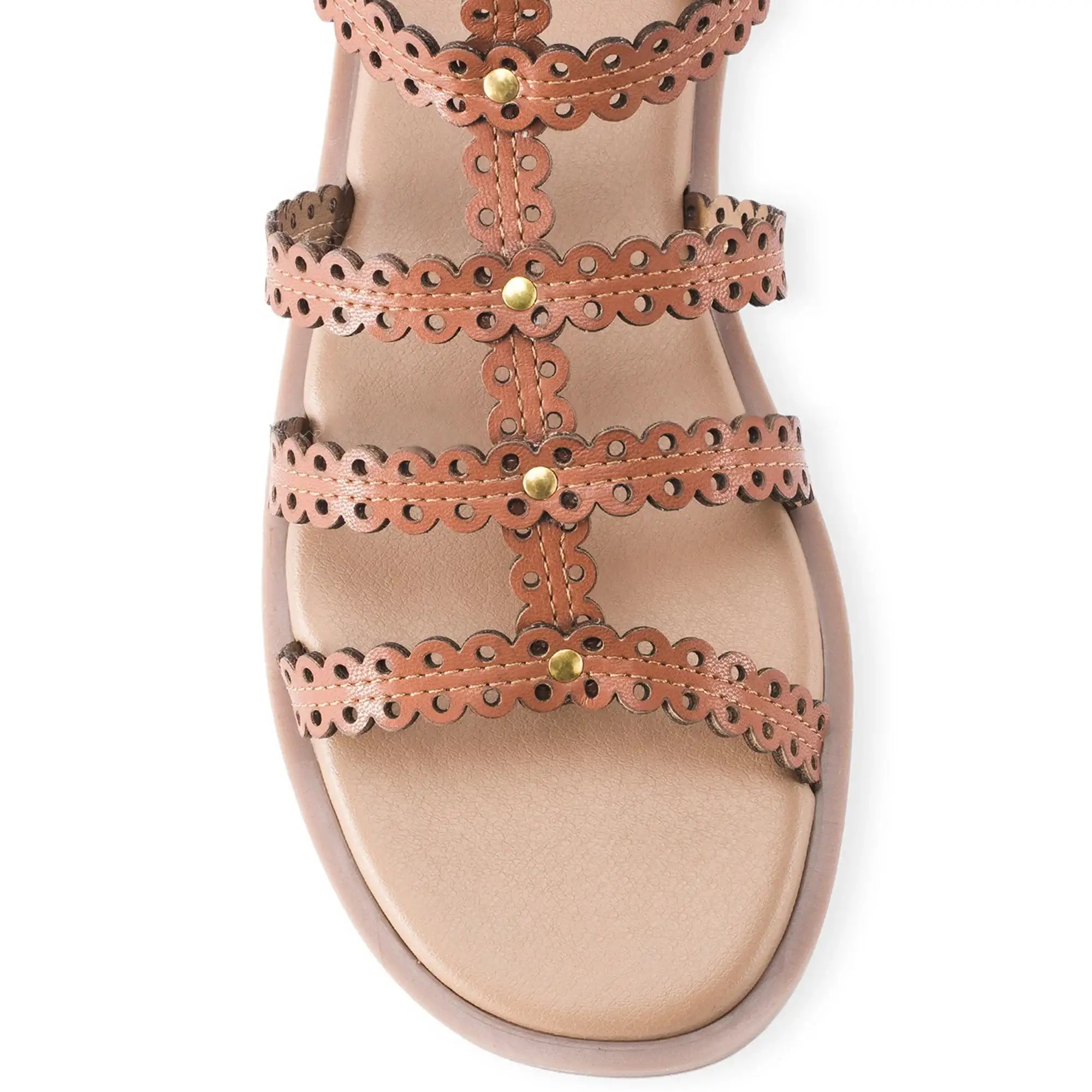 Harper Rue Tan Flats - Lino Perros