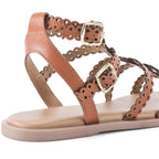 Harper Rue Tan Flats - Lino Perros