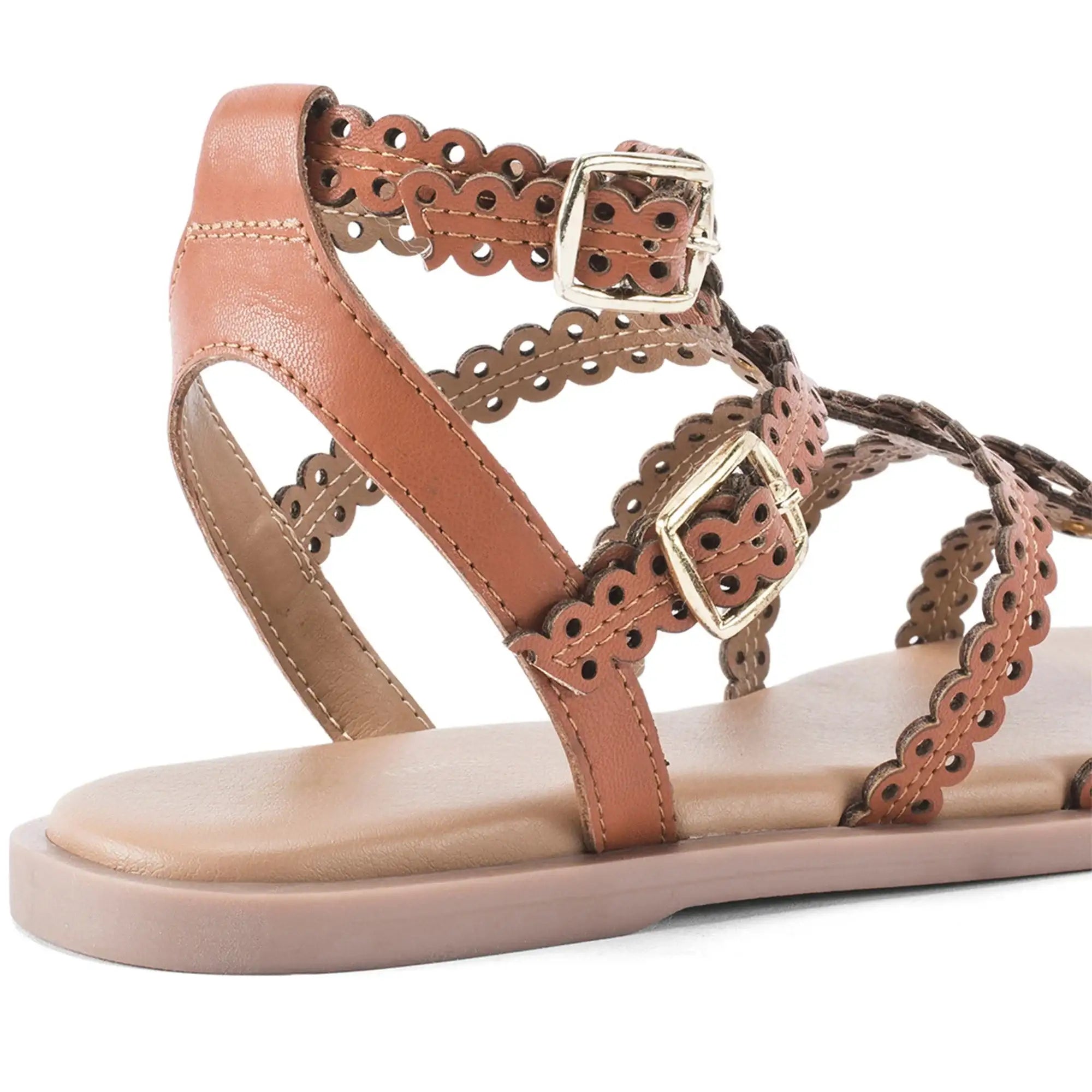 Harper Rue Tan Flats - Lino Perros